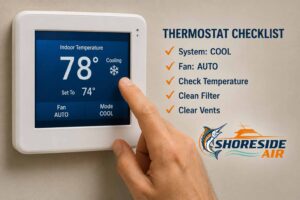 Check HVAC Thermostat